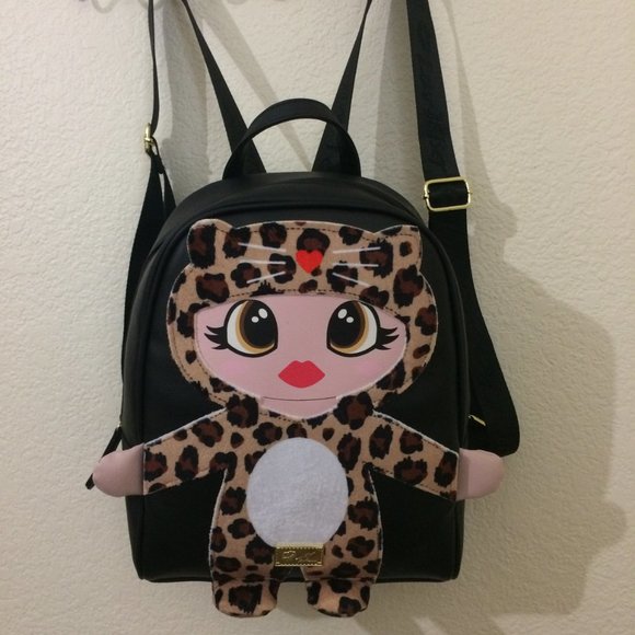 Betsey Johnson Cheetah Mollie Small Backpack NWT main image 5